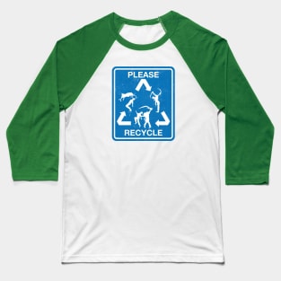 Necrocycle - blue Baseball T-Shirt